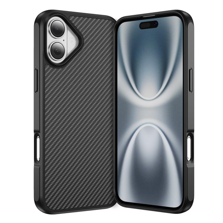 Carbon Fiber Texture Skin-feel Acrylic TPU Phone Case