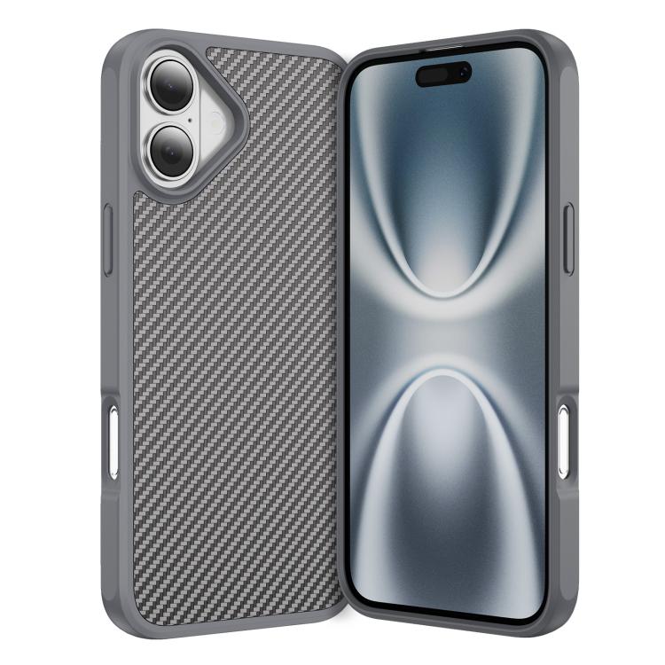 Carbon Fiber Texture Skin-feel Acrylic TPU Phone Case