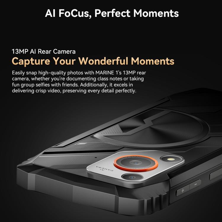 Blackview Oscal Marine 1 - 6.56 inch, Android 15, Unisoc UMS9230E T615 Octa Core, 4G Network, OTG, NFC, 4GB+128GB Storage