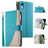 Stitching Multi-card Zipper Wallet Leather Phone Case with Short Strap