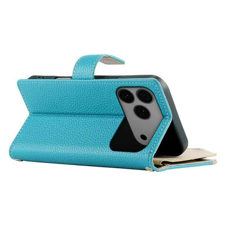 Stitching Multi-card Zipper Wallet Leather Phone Case with Short Strap