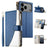 Stitching Multi-card Zipper Wallet Leather Phone Case with Short Strap
