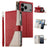 Stitching Multi-card Zipper Wallet Leather Phone Case with Short Strap