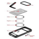Kalebol MagSafe Invisible Tilt Holder PC Hybrid TPU Case