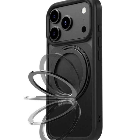 Kalebol Frosted MagSafe Holder Acrylic Hybrid TPU Phone Case