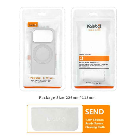 Kalebol Frosted MagSafe Holder Acrylic Hybrid TPU Phone Case