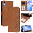 Litter Panda Embossing RFID Leather Phone Case with Lanyard
