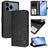 Litter Panda Embossing RFID Leather Phone Case with Lanyard