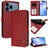 Litter Panda Embossing RFID Leather Phone Case with Lanyard