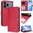 Litter Panda Embossing RFID Leather Phone Case with Lanyard