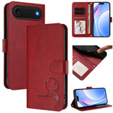 Litter Panda Embossing RFID Leather Phone Case with Lanyard
