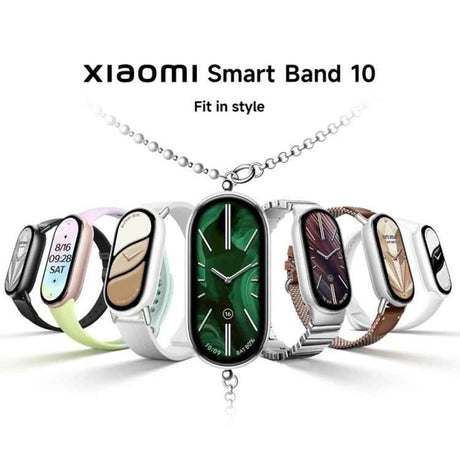 Original Xiaomi Smart Band 10, 1.72 inch AMOLED Screen 5ATM Waterproof Smart Watch, Support Blood Oxygen / Heart Rate Monitor, Smart Band 10 Black, Smart Band 10 Silver, Smart Band 10 Pink Gold