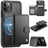 JEEHOOD J09 Buckle Card Bag MagSafe Magnetic Style RFID Leather Phone Case