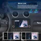 Para Audi A3 8P 2003-2012 Android 15 7 pulgadas Smart Central Control Car GPS Navigator Car MP5 Player, Estándar + AHD + Micrófono, Estándar