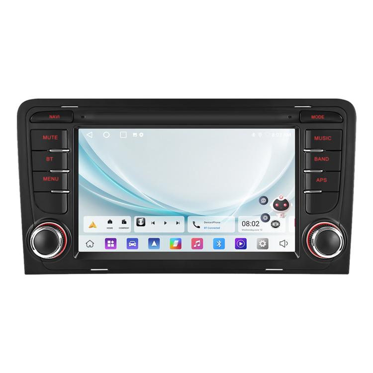Para Audi A3 8P 2003-2012 Android 15 7 pulgadas Smart Central Control Car GPS Navigator Car MP5 Player, Estándar + AHD + Micrófono, Estándar