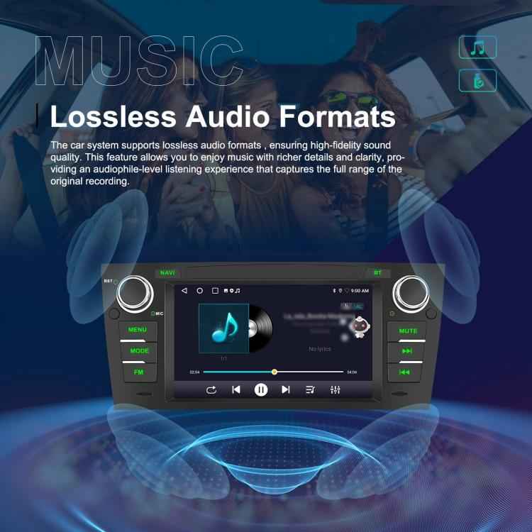 For BMW 3 Series E90 Android 15 7 inch Car CarPlay Car Navigation Reversing Image Integrated Machine, Standard, Standard+AHD+Microphone