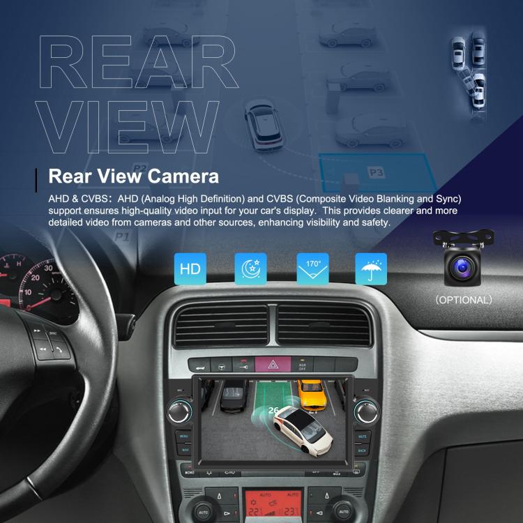 For Fiat Punto 2005-2009 Android 15 7 inch 2G+64G Car Central Control Audio Video Navigation, Standard, Standard+AHD+Microphone