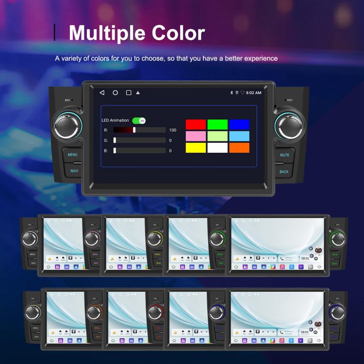For Fiat Punto 2005-2009 Android 15 7 inch 2G+64G Car Central Control Audio Video Navigation, Standard, Standard+AHD+Microphone
