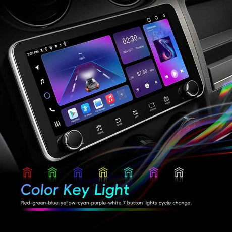 10.36 inch Screen Android 15 Car CarPlay Navigation Integrated Machine with Dual Knob, Standard, Standard+AHD+Microphone