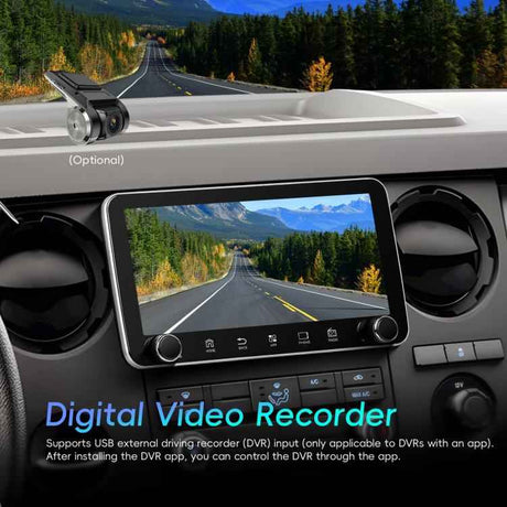 10.36 inch Screen Android 15 Car CarPlay Navigation Integrated Machine with Dual Knob, Standard, Standard+AHD+Microphone