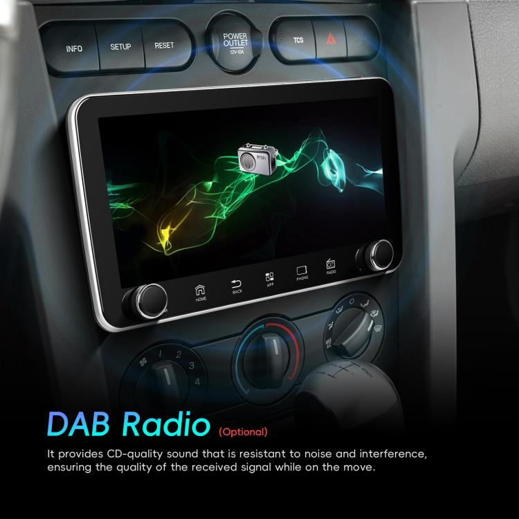 10.36 inch Screen Android 15 Car CarPlay Navigation Integrated Machine with Dual Knob, Standard, Standard+AHD+Microphone