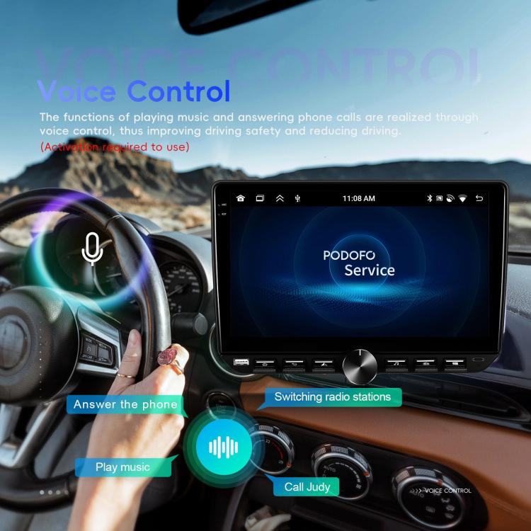 10 inch Screen Android 15 Car Navigation Audio Video Integrated Machine, Standard, Standard+AHD+Microphone