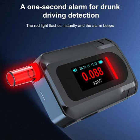 D2000 HD IPS Screen Portable Blow-Type High-Precision Alcohol Content Tester, D2000