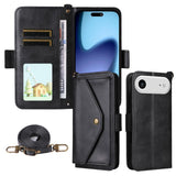 Multi-card Slots Crossbody Cowhide Leather Phone Case