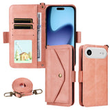 Multi-card Slots Crossbody Cowhide Leather Phone Case