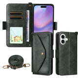 Multi-card Slots Crossbody Cowhide Leather Phone Case