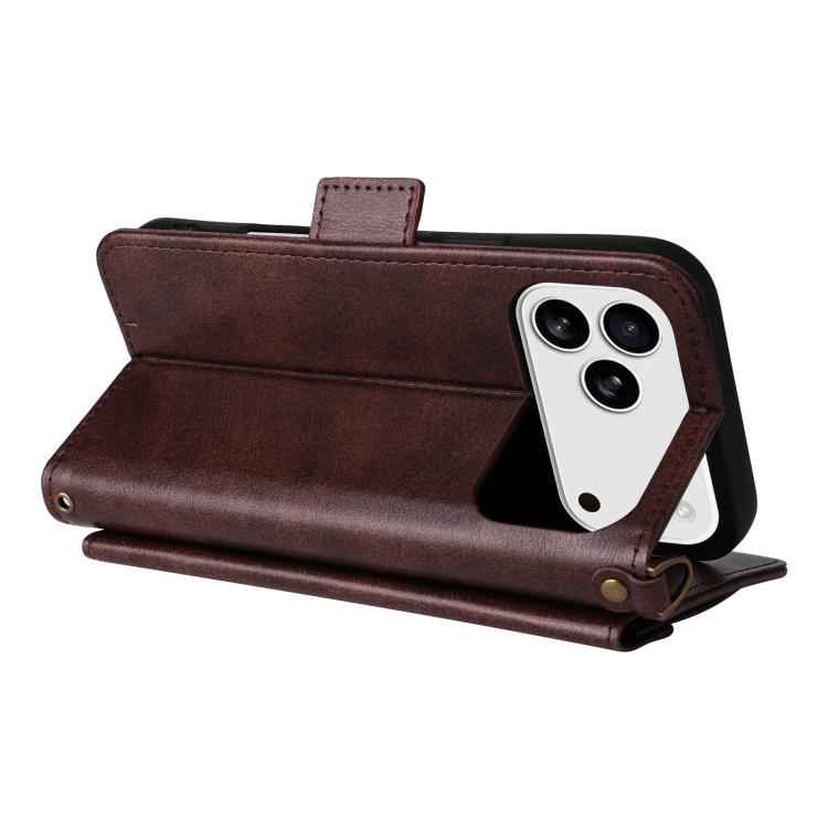 Multi-card Slots Crossbody Cowhide Leather Phone Case