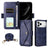 Multi-card Slots Crossbody Cowhide Leather Phone Case