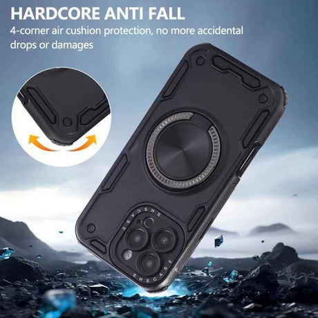 Three-core Mecha 360 Degree Rotation Magnetic Holder Phone Case