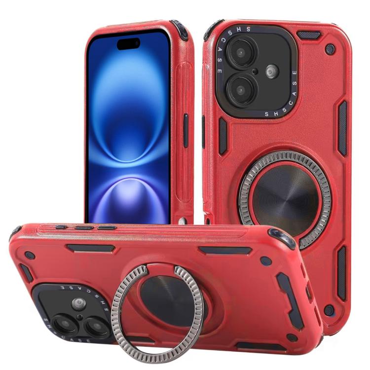 Three-core Mecha 360 Degree Rotation Magnetic Holder Phone Case