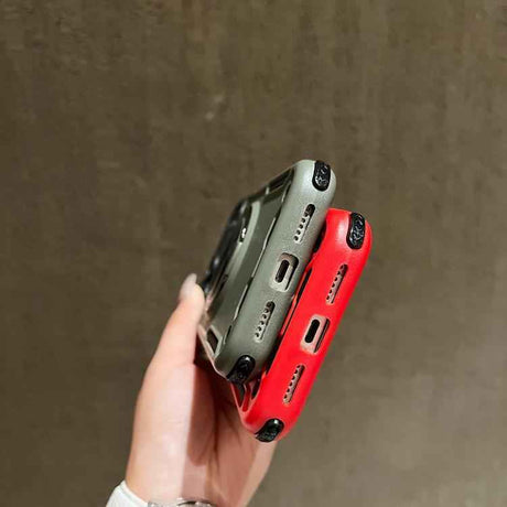 Three-core Mecha 360 Degree Rotation Magnetic Holder Phone Case