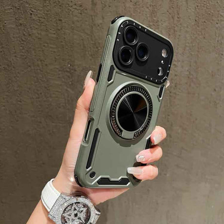 Three-core Mecha 360 Degree Rotation Magnetic Holder Phone Case