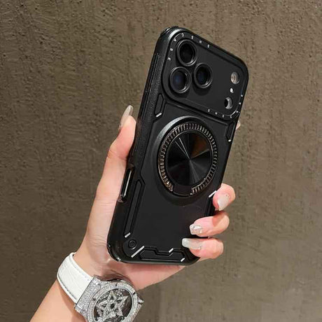 Three-core Mecha 360 Degree Rotation Magnetic Holder Phone Case