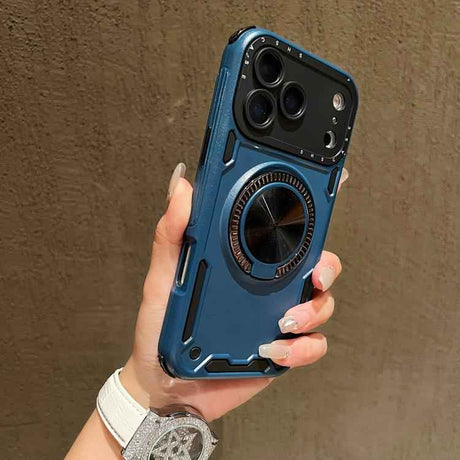 Three-core Mecha 360 Degree Rotation Magnetic Holder Phone Case