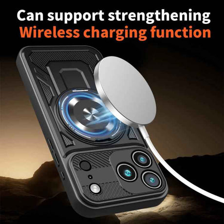 Armor Rotating Holder MagSafe Phone Case