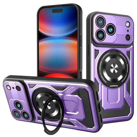 Armor Rotating Holder MagSafe Phone Case