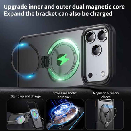 Double Ring MagSafe Magnetic Holder Phone Case