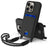 Integrated Card Bag Solid Color Liquid Silicone Phone Case Gen2 with Short Lanyard