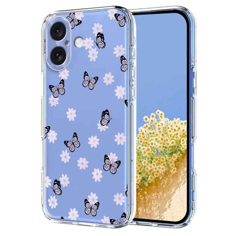 Flower Pattern Painted TPU Phone Case