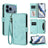 Butterfly Love Flower Multi-card Zipper Wallet Leather Phone Case