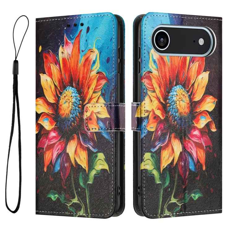 Color Drawing Pattern Leather Phone Case