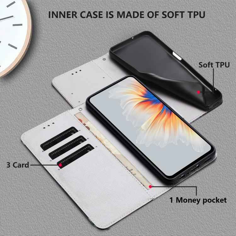 Color Drawing Pattern Leather Phone Case
