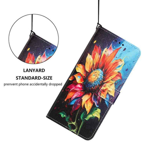 Color Drawing Pattern Leather Phone Case