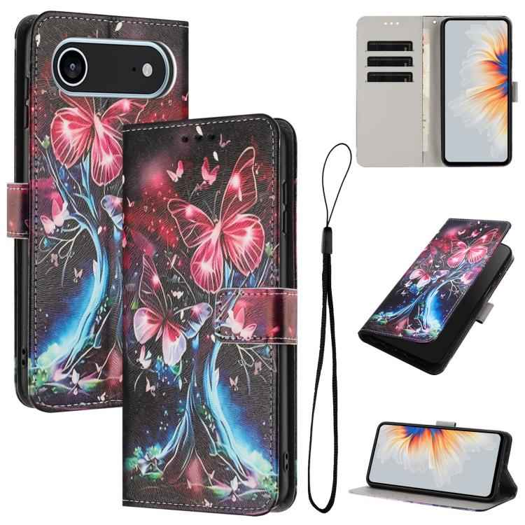 Color Drawing Pattern Leather Phone Case
