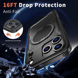 Metal 360 Degree Rotation Holder MagSafe Phone Case