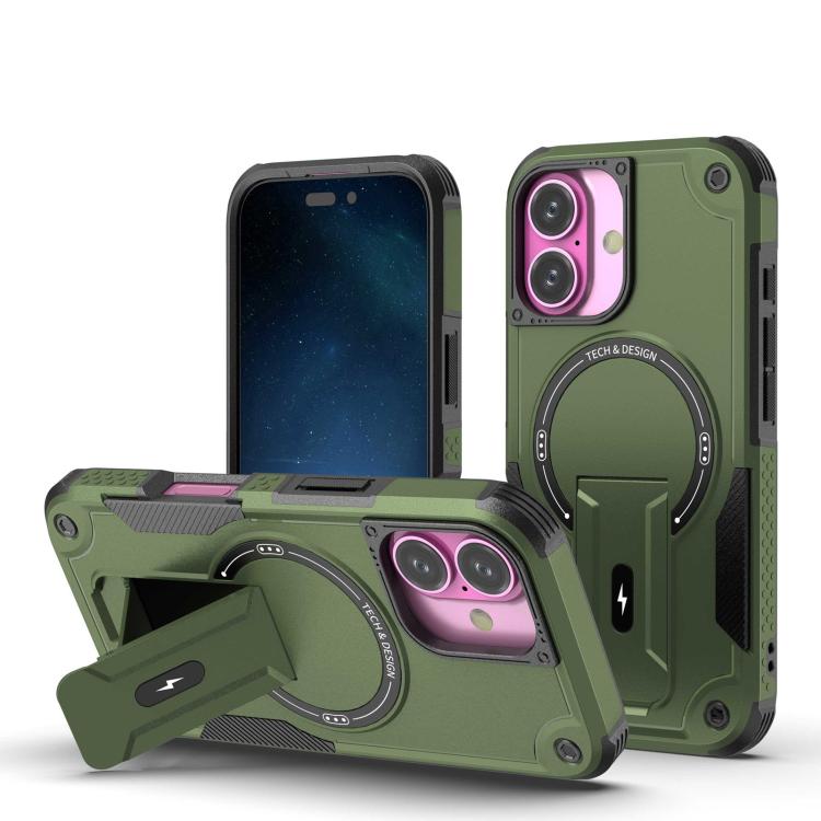 Armor Magsafe Holder PC Hybrid TPU Phone Case